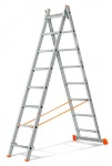 Двухсекционная лестница Эйфель Гранит 2x8 ступеней