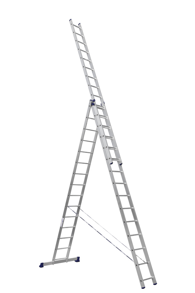 Трёхсекционная лестница Алюмет 3x15 ступеней (арт. 6315)