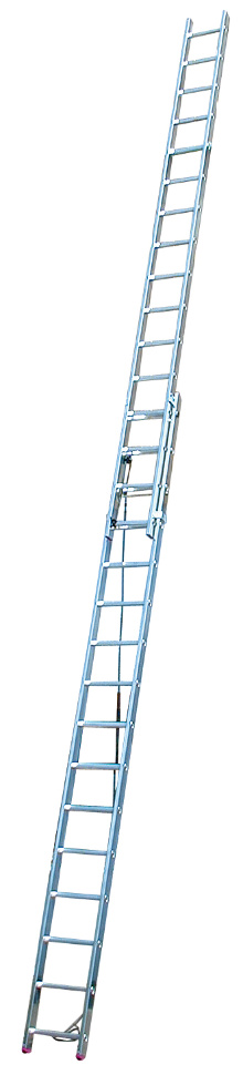 Выдвижная лестница Krause Corda 2x16 ступеней с тросом (арт. 031525)