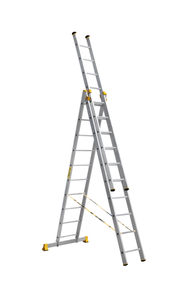 Трёхсекционная лестница 3x10 Алюмет (арт. 9310)