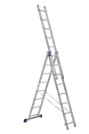 Трёхсекционная лестница Алюмет 3x8 ступеней (арт. 5308)
