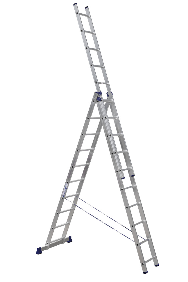 Трёхсекционная лестница Алюмет 3x10 ступеней (арт. 5310)